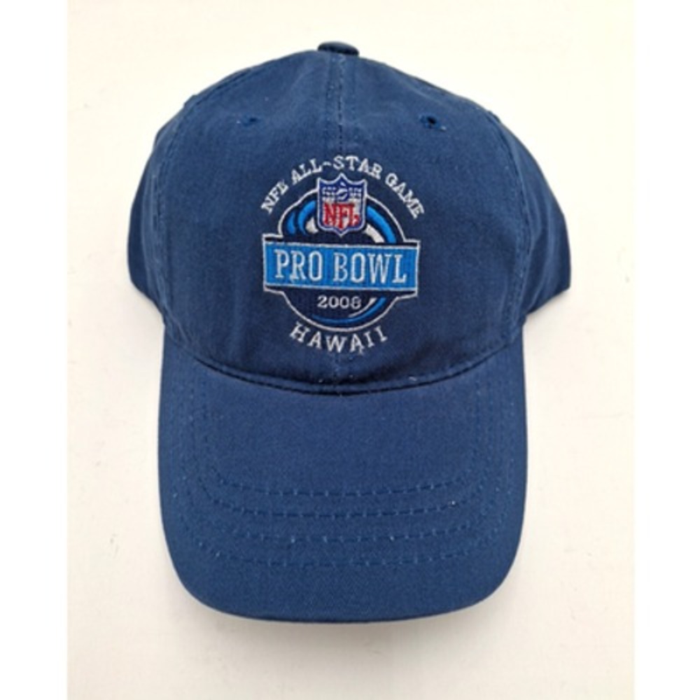 NFL Pro Bowl 2008 Hawaii Retro Brand Blue Worn Vintage Adj Snapback Hat, New